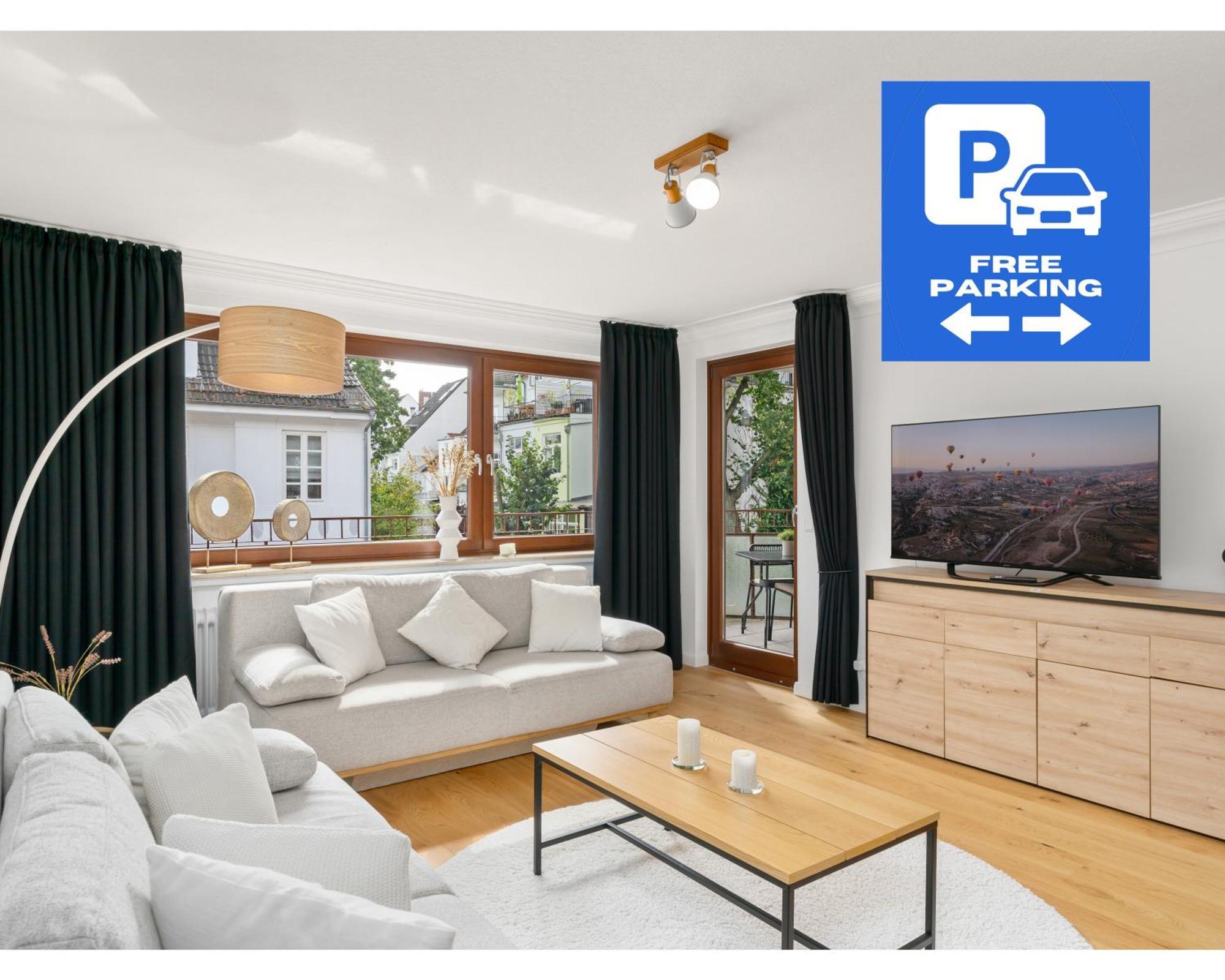 Mel&Bens Modern Oak-Apartments Fuer Bis Zu 12 Personen Bremen Luaran gambar